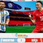 Embolo é expulso por simulação em Argentina 3×1 Suíça, e sai de campo chorando.